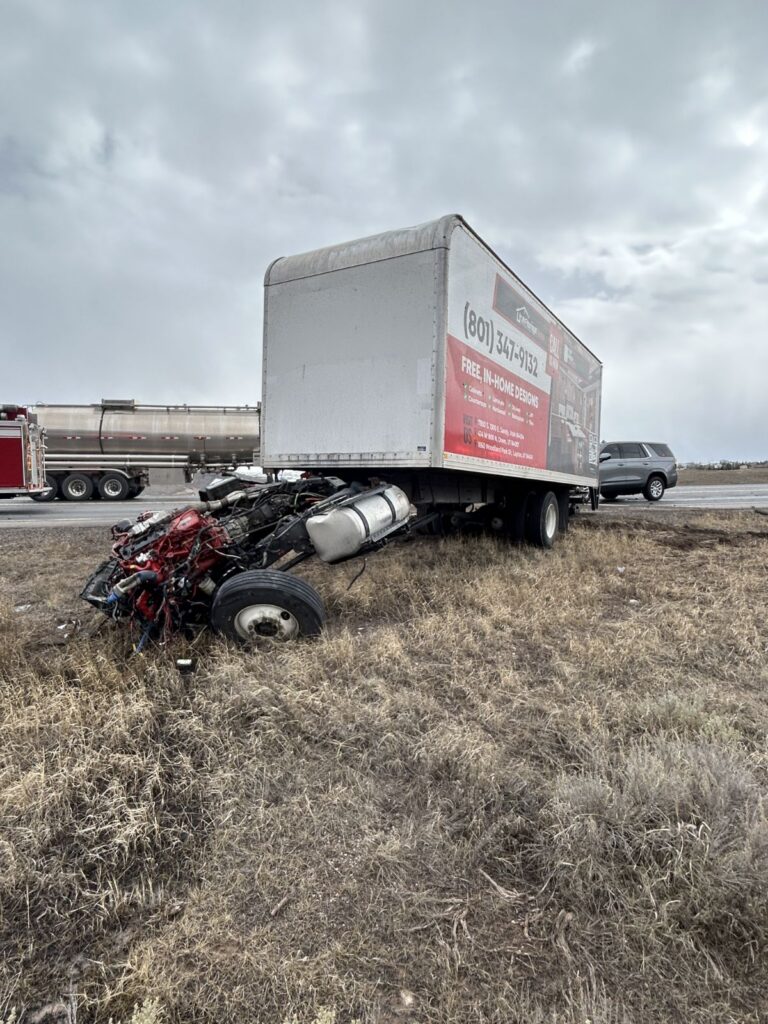 Picture of crashed vehicles on US-40 in Utah