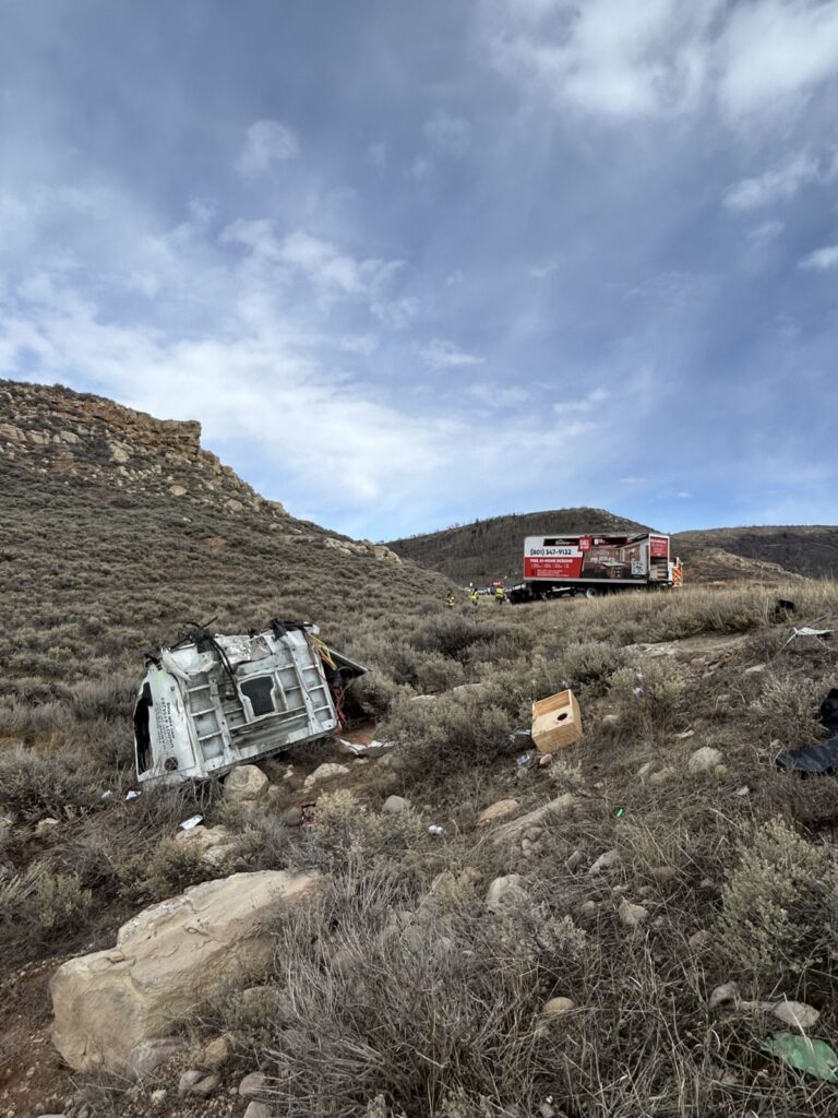 Picture of crashed vehicles on US-40 in Utah