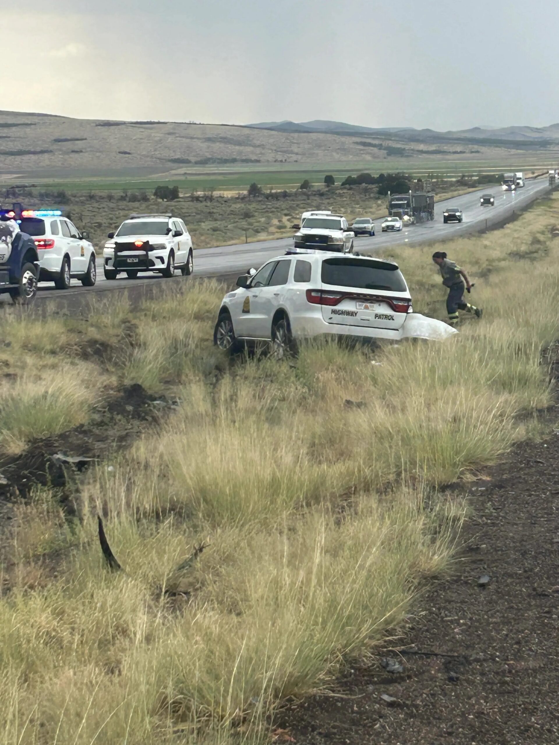 Featured image for “Trooper And Deputy Vehicles Struck On I-15 In Beaver County.”